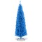 Costway 6FT Tinsel Tree Slim Pencil Christmas Tree Silver Champagne Goldblue